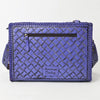 ADBG1235 American Darling Hand-Tooled Western Leather Crossbody Bag - Genuine Floral Carved Artisan Purse