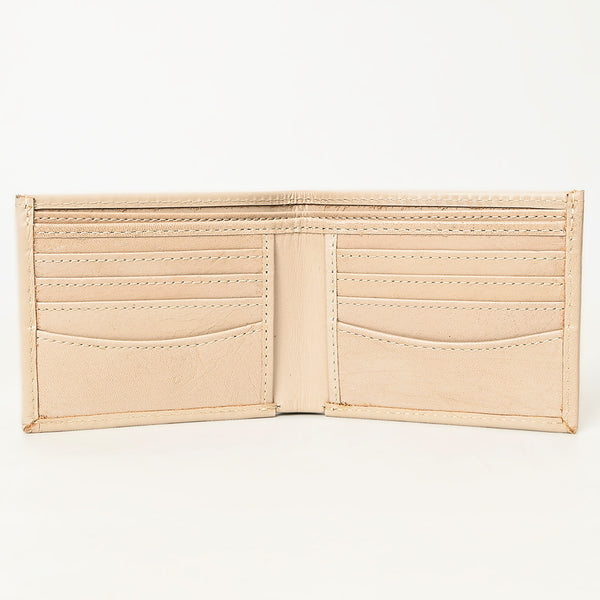 ADBG1236 American Darling Hand Tooled Leather Bifold Wallet -Floral Carved Purse