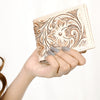 ADBG1236 American Darling Hand Tooled Leather Bifold Wallet -Floral Carved Purse