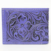 ADBG1236 American Darling Hand Tooled Leather Bifold Wallet -Floral Carved Purse