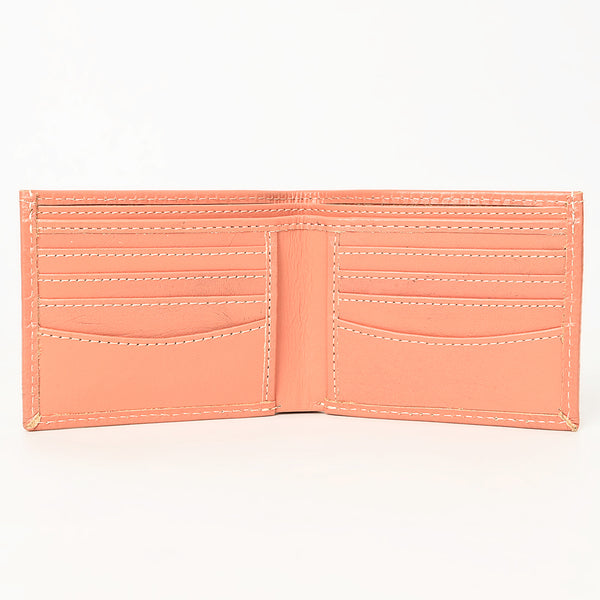ADBG1236 American Darling Hand Tooled Leather Bifold Wallet -Floral Carved Purse