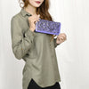 ADBG1269 American Darling Hand-Tooled Genuine Leather Western Wallet Handbag - Floral Carved Women Wallet
