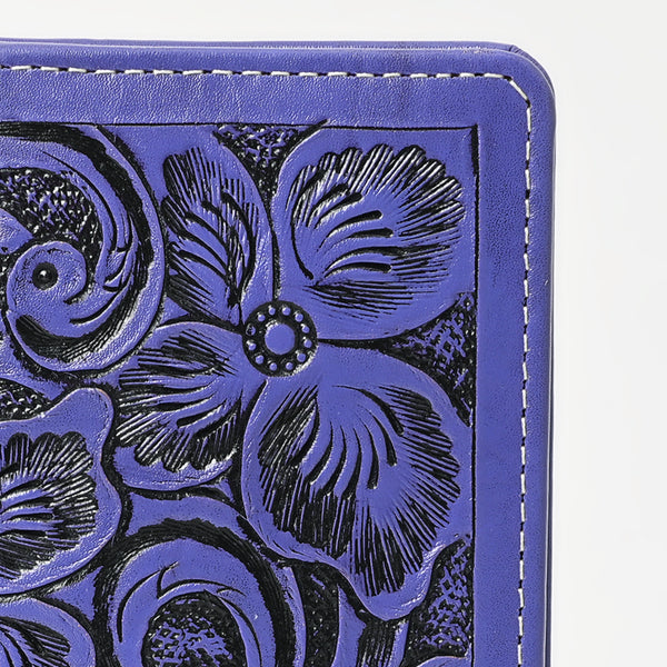 ADBG1269 American Darling Hand-Tooled Genuine Leather Western Wallet Handbag - Floral Carved Women Wallet