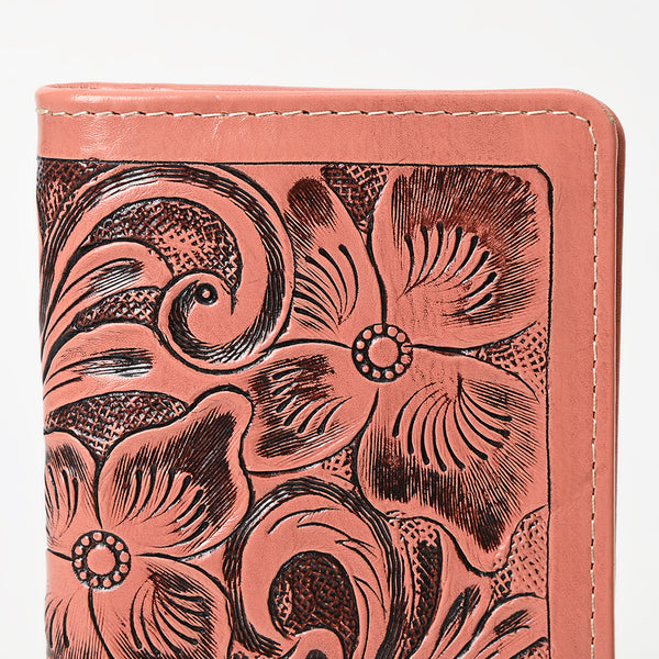 ADBG1269 American Darling Hand-Tooled Genuine Leather Western Wallet Handbag - Floral Carved Women Wallet