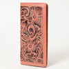 ADBG1269 American Darling Hand-Tooled Genuine Leather Western Wallet Handbag - Floral Carved Women Wallet