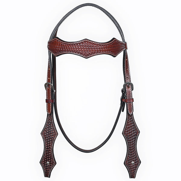 BER411-Western Leather Headstall