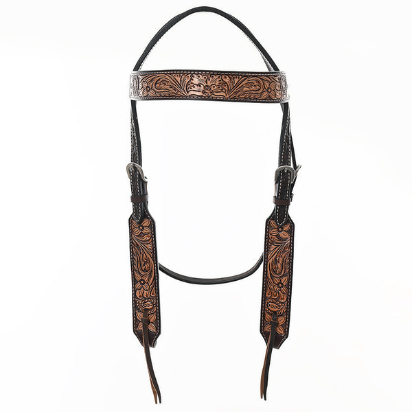 BER422-Western Leather Headstall