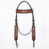 BER458-Western Leather Headstall