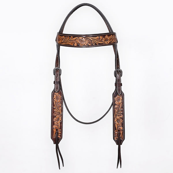 BER458-Western Leather Headstall