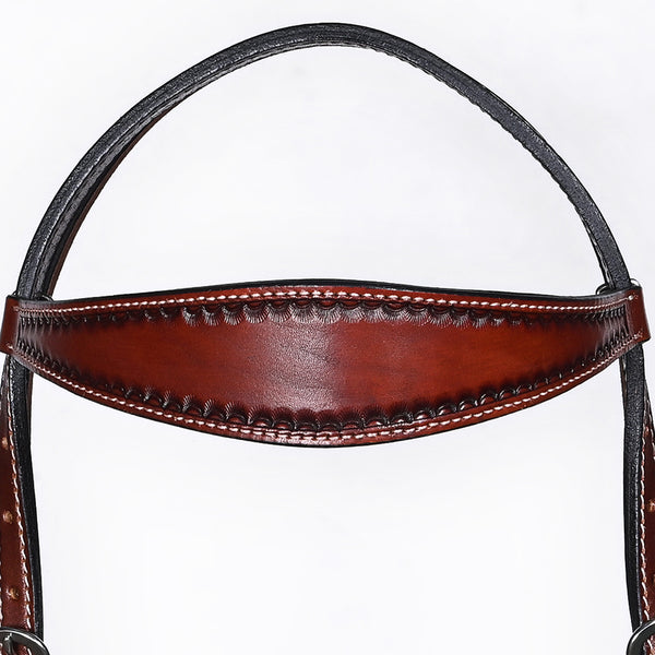BER459-Western Leather Headstall