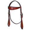 BER459-Western Leather Headstall