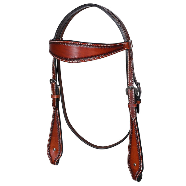 BER459-Western Leather Headstall