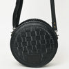 ADBG1461 American Darling Western Leather Canteen Bag with Hand-Tooled Floral Detailing-Genuine Leather Crossbody