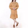 ADDR005 American Darling Tan Fabric Dress Western Studded Concho Tunic Top
