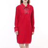 ADDR007 American Darling Red Fabric Dress Western Studded Concho Shift Tunic