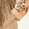 ADJKT045 Genuine Leather Women Shirt Jacket Dress