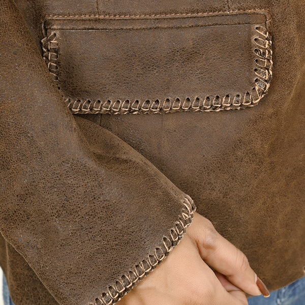 ADBZ058 American Darling Genuine Leather Rodeo Blazer for Cowgirl Style