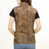 ADJKTLTR02 Genuine Vintage Leather Women Shirt Jacket Dress