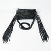 SWC147 Compact Leather Fringes Crossbody