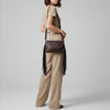 SWC147 Compact Leather Fringes Crossbody