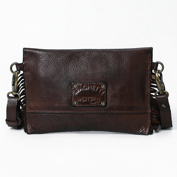 SWC147 Compact Leather Fringes Crossbody