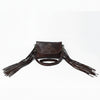 SWC147 Compact Leather Fringes Crossbody