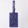 ADBG1462 American Darling Western Leather Hand-Tooled Card Holder with Strap | Genuine Leather Travel ID Tag