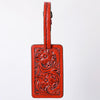 ADBG1462 American Darling Western Leather Hand-Tooled Card Holder with Strap | Genuine Leather Travel ID Tag
