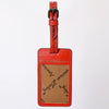 ADBG1462 American Darling Western Leather Hand-Tooled Card Holder with Strap | Genuine Leather Travel ID Tag