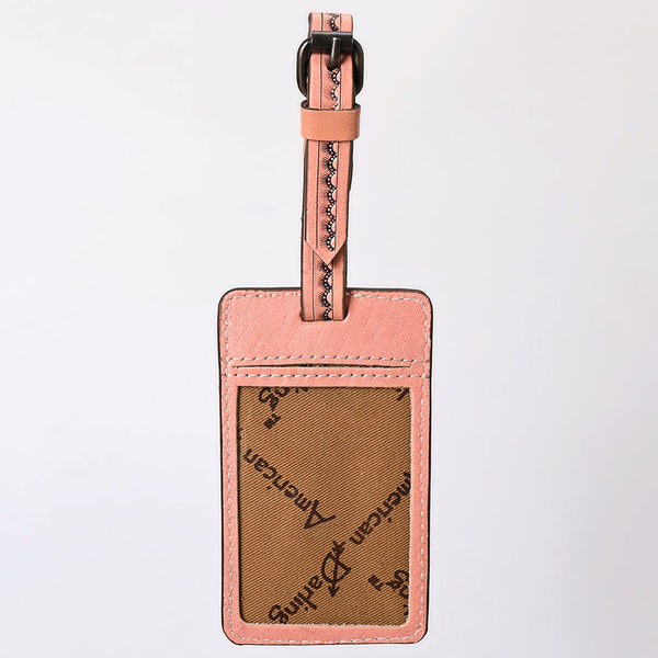ADBG1462 American Darling Western Leather Hand-Tooled Card Holder with Strap | Genuine Leather Travel ID Tag