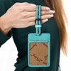 ADBG1462 American Darling Western Leather Hand-Tooled Card Holder with Strap | Genuine Leather Travel ID Tag
