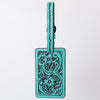 ADBG1462 American Darling Western Leather Hand-Tooled Card Holder with Strap | Genuine Leather Travel ID Tag