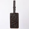 ADBG1462 American Darling Western Leather Hand-Tooled Card Holder with Strap | Genuine Leather Travel ID Tag