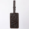 ADBG1462 American Darling Western Leather Hand-Tooled Card Holder with Strap | Genuine Leather Travel ID Tag
