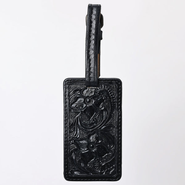 ADBG1462 American Darling Western Leather Hand-Tooled Card Holder with Strap | Genuine Leather Travel ID Tag