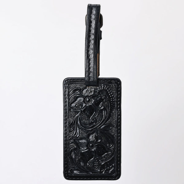 ADBG1462 American Darling Western Leather Hand-Tooled Card Holder with Strap | Genuine Leather Travel ID Tag