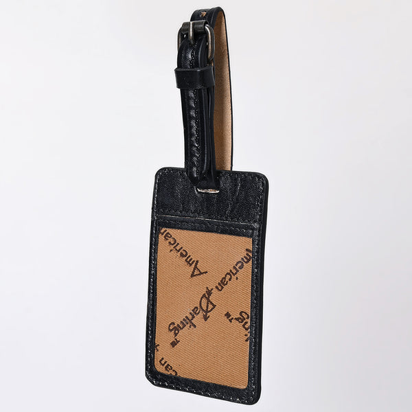 ADBG1462 American Darling Western Leather Hand-Tooled Card Holder with Strap | Genuine Leather Travel ID Tag