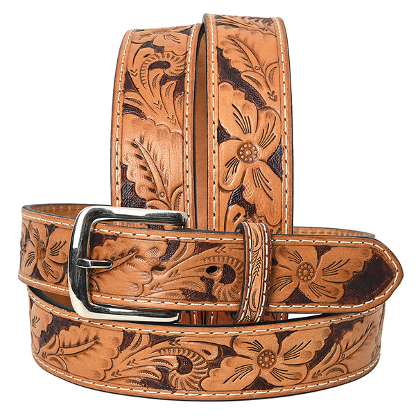 BEG108-Western Leather Belt