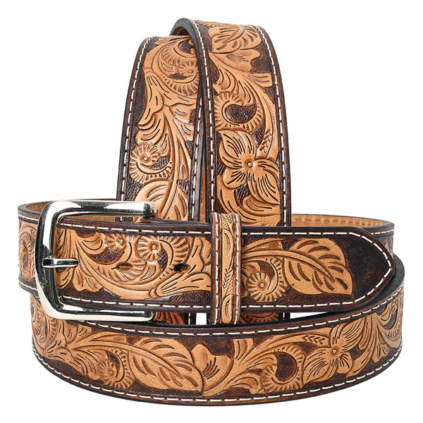 BEG111-Western Leather Belt