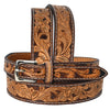 BEG121-Western Leather Belt