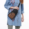 OHG188 Sling Hand Tooled Genuine Western Leather Women Bag
