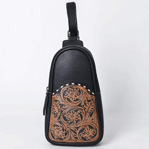 OHG188 Sling Hand Tooled Genuine Western Leather Women Bag