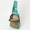 OHG188 Sling Hand Tooled Genuine Western Leather Women Bag