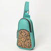 OHG188 Sling Hand Tooled Genuine Western Leather Women Bag