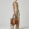 ADBGM328 Handmade Leather Crossbody Bag with Braided Edges - Western Compact Purse