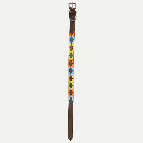 BEG102-Western Leather Dog Collar