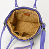 ADBG1480 American Darling Hand Tooled Western Leather Tote Bag with Floral Carving & Tassel Genuine Leather