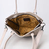 ADBG1473 American Darling Handcrafted Western Leather Tote Bag with Floral Tooled Detailing