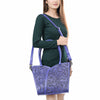ADBG1473 American Darling Handcrafted Western Leather Tote Bag with Floral Tooled Detailing