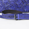 ADBG1474 American Darling Western Hand-Tooled Genuine Leather Clutch Bag with Floral Carving